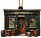 Irish Pub Weihnachtsdekoration, festliche Baumdekoration aus , grünes Irland inspiriertes Ornament für Rückspiegel, Haustür oder Weihnachtsbaumdekoration, 8,9 x 7,1 cm