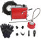 KingSaid Elektrische Rohrreinigungsmaschine 500W Abflussreiniger Spirale 220V Rohrreiniger Kanalreinigungsmaschine geeignet für Ø20-200 mm Rohrleitungen mit Ø10mm 16mm Spiralen