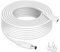 Lonnky Extension Cable 10 Meter, Compatible With CCTV Security Camera (Tapo C110), DVR, 12 Volt LED Strip Light, Router, 2.1mm x 5.5mm Male to Female Jack - 12 Volt Extension Lead - White