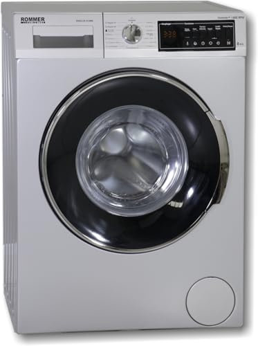 Lavadora Rommer Digilux A1408, carga frontal, capacidad 8 KG, clasificación energética clase A, Look Inox