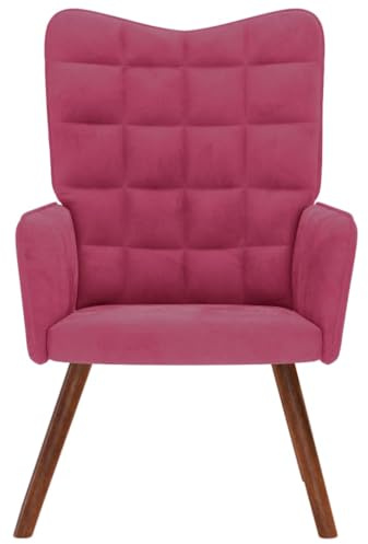 SKM Relaxsessel Weinrot Samt,Möbel,Stühle,Sessel,Rot,7.9KG,4016815