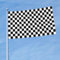 Bandera de rayas blancas y negras de 5 x 3 pies, bandera decorativa de una sola cara, colgada en balcones de césped interiores y exteriores