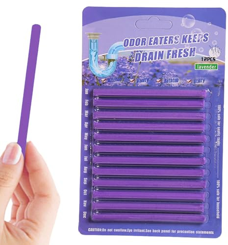 Drain Stick, Pipe Drain Sticks Sink Cleaner - Powerful Unclogger Enzyme Deodorizer for Tanks Sinks Bathtub Shower Toilet Kitchen Bathroom