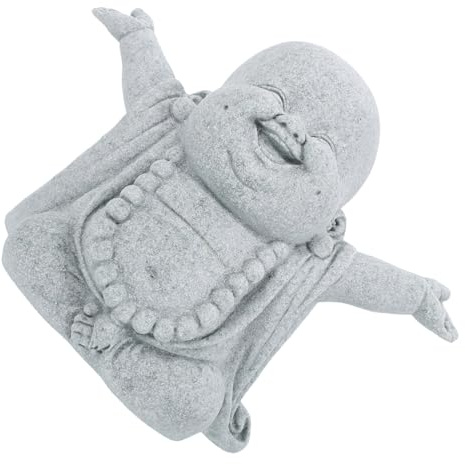 ibasenice Buddha Figurine Aquarium Dekoration Kleine Buddha Statue Tischdeko Zen Gartendeko für Aquariumliebhaber für Schreibtisch und Fischtank