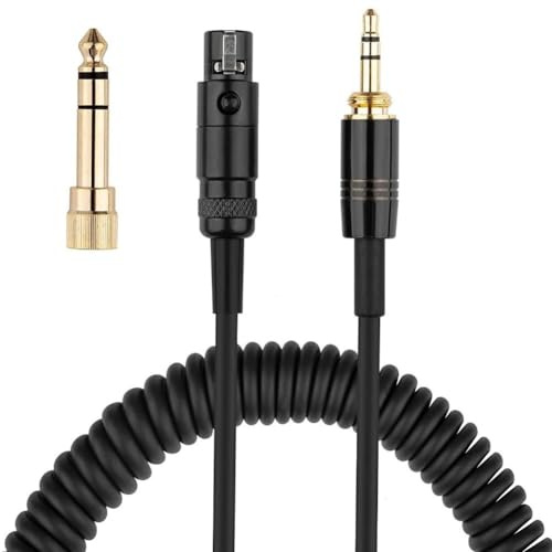1 câble de casque à ressort de 5 m avec fil de cuivre nu conçu pour les mini casques XLR K240 K141 K271 K702 K712 offrant une connexion audio fiable en studio et à la maison