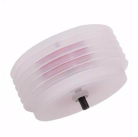 ALCXAZS Cable Plate for Desk Conceal Cables Brushed Copper Finish Wood-Metal-Plastic Drills Brushed Copper Desk Grommet, Open, First Generation 125