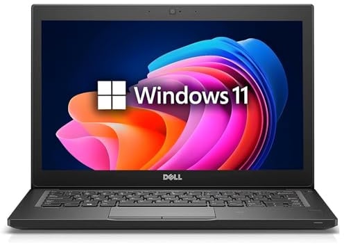 Dell Latitude 7290 Business Laptop 12,5 pollici (1366 x 768), Intel Core i5-7300U, 16 GB RAM, SSD da 256 GB, tastiera QWERTY giapponese, Windows 11 Pro (ricondizionato)