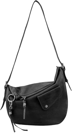 FREDsBRUDER Leder Schultertasche Umhängetasche My Forever Friend Shoulder Bag Black schwarz