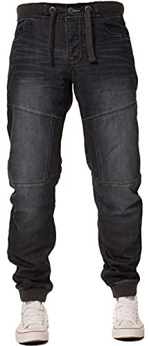 Enzo Cuffed Denim Jeans EZ377 DSW Dark Stonewash