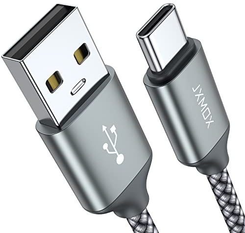 USB Type C Cable,USB A to USB C 3A Fast Charging (3.3ft 2-Pack) Braided Charge Cord Compatible with iPhone 15 16 17 Pro Max,Samsung Galaxy S10 S9 S8 Plus,Note 9 8,A11 A20 A51,LG G7 V30 V35,Moto Z2 Z3