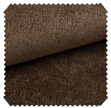 novely® ISSUM - Samtweicher Chenille-Möbelstoff - Sehr Robuster Polsterstoff - Pflegeleichte Meterware 1lfm | Farbe: 05 Schokolade