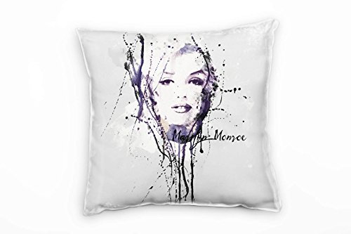 Paul Sinus Art Marilyn Monroe II Deko Kissen Bezug 40x40cm für Couch Sofa Lounge Zierkissen - Dekoration zum Wohlfühlen