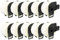 Yellow Yeti 10 Ersatz Etikettenrolle DK-11208 Rolle Etiketten Weiße Kompatibel mit Brother P-Touch QL 1050N 1060N 1100 500 500BW 550 570 580 580N 700 710W 800 810W 820NWB