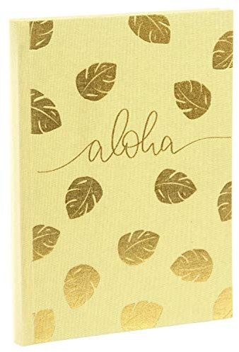goldbuch Notizbuch Bullet Journal A5, aloha, 200 Seiten Punktraster (dotted), Mit Lesezeichen, Leinen mit goldprägung, 64 711