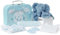 Baby Box Shop - 7 Newborn Baby Boy Gifts Ideal for Christening, Birthdays & Baby Shower Gifts - Includes Baby Essentials for Newborn Boy with Baby Comforter in Cute Keepsake Case, Baby Boy Hamper