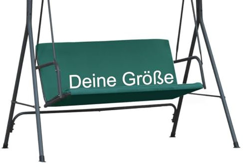 Personalisierte Ersatz-schaukelsitzbezug für Hollywoodschaukel | MASSANFERTIGUNG | Cordura Stoff für Sitzbezug Garten Schaukel Stuhlbezug | Wetterbeständig | Outdoor Sitzauflage Grün [101]