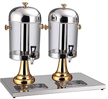 Aprilhp Commerciale Fontaine à Boissons, Acier Inoxydable, Fontaine à Limonades Cocktails avec Robinet