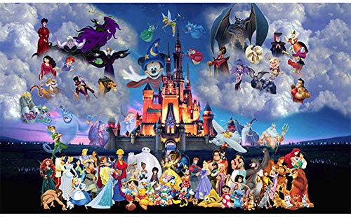 5D-Diamant-Malerei, Malen nach Zahlen, für Erwachsene, komplettes Bohrer-Diamant-Stickset, Kreuzstich,(Disney-Prinzessin, 30 x 40cm)