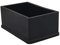 Flyshop Lot de 8 Capuchons de Pieds de Chaise en Caoutchouc antidérapant pour Pieds de Chaise ou de Table 45 x 75 mm (1-3/4 x 3) Caoutchouc Noir, rectangulaires