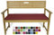 Rollmayer Bankkissen Bankauflage Sitzkissen Bankpolster Auflage für Bänke in Haus und Garten Kollektion Vivid, 1 Stück (Weinrot 13, 140x50x4cm)