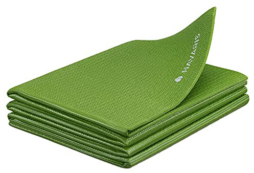 Navaris Klappbare Yoga Matte Fitnessmatte - 4mm Sportmatte Fitness Pilates Sport Gymnastikmatte rutschfest - Reise Yogamatte faltbar - versch. Farben