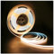 Tesfish LED Streifen Lichts 12V, 5mm Breit Ultra Dünn Band COB Warmweiß 3000K 5 Meter 384 LEDs/M Insgesamt 1920 LEDs Neon Licht Flexibel Lichtleisten Leiste für Party, Theke, Regal, Wohnkultur