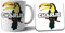 Personalisierbares Geschenk-Set mit Tukan-Tasse und Untersetzer