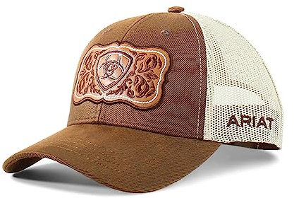 ARIAT Damen-Baseballkappe, Mesh-Logo, Blumenmuster, Braun A300070002, Braun/Hellbraun, Einheitsgr e