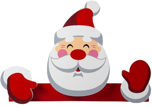Fun Express Weihnachtsmann Zaun Peeker Weihnachtsdekoration