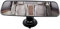 Keenso Espejo Interiror para Automóvil, Espejo Retrovisor Interior para Camión de Automóvil Negro Universal con Espejo Retrovisor con Ventosa (2 Pcs)