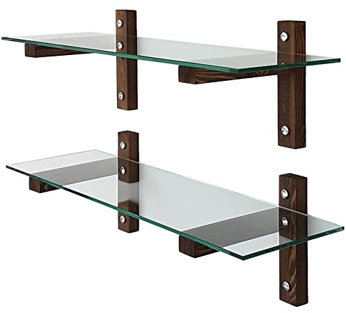 WellHome Regal SENA 85x25x25 cm Mahagonibraun