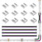 SEZO LED Streifen Verbinder Kit FCOB RGBW 5PIN 12mm LED Eckverbinder 12PCS Transparenter Lückenloser Lötfreier Board to Board/Board to Wire Connectors + 4PCS 15cm langer 24AWG Verlängerungsdraht