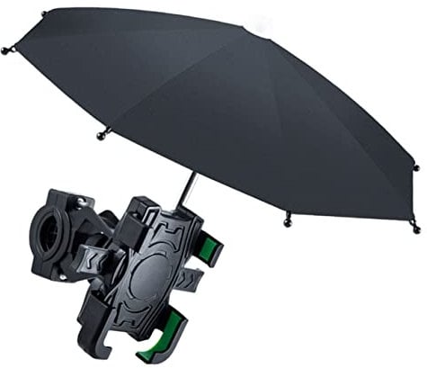Toddmomy Bike Phone Mount Universal Phone Stand for Cycling Waterproof Parasol Design Easy to Install