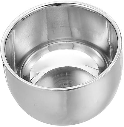 GLEAVI Edelstahl Rasierschale Für Männer Rasierbecher Mit Humanisiertem Griff Stabiler Runder Boden Für Sicheres Rühren Für Zuhause Und Unterwegs Für Reichhaltigen Rasierschaum