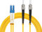 GINTOOYUN Cable de fibra óptica LC a ST de clase A, conector de cerámica LC a ST Single Mode Dual Core cable de fibra óptica para transferencia de datos óptica, fibra óptica CATV, red de área local