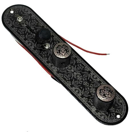 Metall Gitarre Vorverdrahtete Steuerplatte 3-Wege-Schalter Knopf Für Telecaster Zubehör