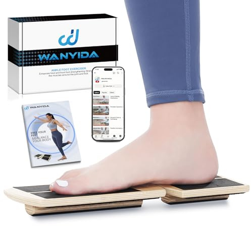 Ankle Foot Strengthener Exerciser for Sprained, Single Leg Balance Board, Posture Corrector, Foot Stretcher for Plantar Fasciitis Relief