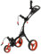 Benross Pro Compact Golf Push Trolley with 3 Wheels - Folding Design with Storage Compartment & Umbrella Holder - Height Adjustable Handle, Quick-Release Wheels & Foot Brake - Lightweight Steel Frame