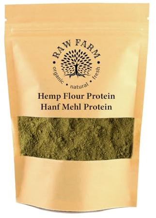 Raw Farm - Hanfsamenmehl, fettarm, proteinreich, gluten- und sojafreie Backalternative 500 g