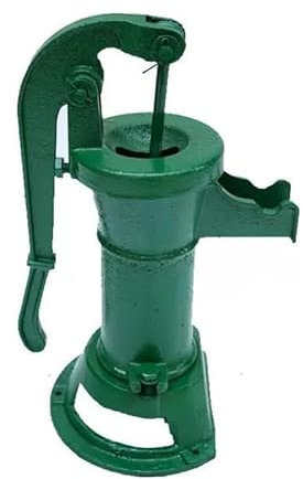 SanGin Well Hand Crank Water Press, Old Cast Iron Water Pressure, Well Water Pump, Garden Water Pump, Suitable for Gardens And Farms,green