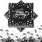 BURGEON 40 Stück Servietten Happy Birthday Schwarz Silber Mit 15g Konfetti - Papierservietten Tischdeko für Junge Mädchen Party Deko