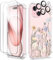 GVIEWIN Coque Compatible avec iPhone 15 6,1 2023, avec Protection D'écran+Caméra Arrière Protecteur, Fleur Anti-Jaune Transparente Souple TPU Anti-Rayures Housse Étui Antichoc,Printemps Vibrant