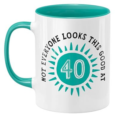 40th Birthday Gift Mug Present Coffee or Tea Mug for Men & Women Funny Gift Idea Keepsake Present for 40 Year Old - 11oz (325ml)