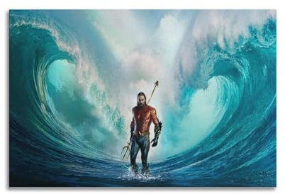 GIOEPWSWUI Filmposter, Motiv: Aquaman 2, The Lost Kingdom, dekoratives Gemälde, Leinwand, Wandposter und Kunstdruck, moderne Familienschlafzimmer-Dekoration, Poster, 20 x 30 cm