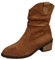Generico Stivaletti Biker Donna Stivali In Pelle Da Donna Women's Wide Embroidered Mid Calf Boots Women's Chunky Heel Mid Calf Boots Women's Boots Stivali Gambale Largo Scarpe Donna Pianta (Brown, 43)