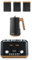 Salter Toronto Kettle, Toaster & Countertop Set – Includes Tea, Sugar, Coffee Canisters, Rapid Boil, 4-Slice Wide Slots, Storage Canisters, Wooden Accents, Matt Black