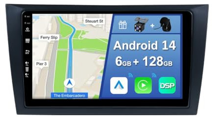 YUNTX [6GB+128GB] Android 15 Autoradio per VW GOLF 6 2008-2016-[Incorporato Carplay/Android Auto/DSP/GPS]-9 pollice IPS Touch Screen-Camera+MIC Incluso-DAB/Mirror Link/Bluetooth 5.0