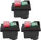 Reinscer Lot de 3 interrupteurs magnétiques étanches à 5 broches Kjd17 220-240 V - Bobines magnétiques - Interrupteur de sécurité