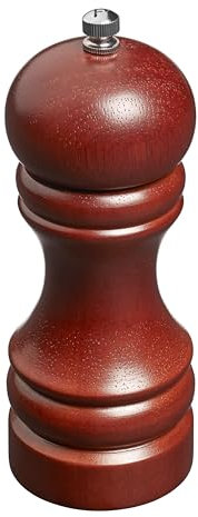 Tala Wooden Pepper Mill with Fully Adjustable Ceramic Grinder for Course and fine Milled Pepper, Premium Grade, Perfect for Home, Restaurants and Hotels use, Made with Wood in Walnut Colour