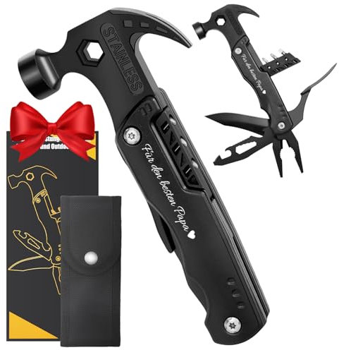Geschenke für Männer, Vatertagsgeschenke für Papa, 16 in 1 Multitool Survival Gadgets, Geburtstagsgeschenk für Männer, Männergeschenke Camping Zubehör (Für den besten Papa)